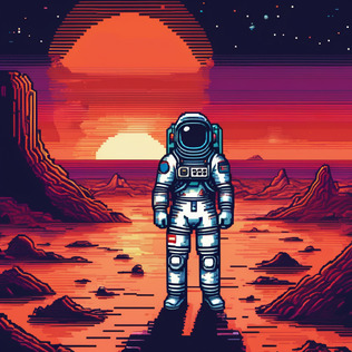 Astronaut on mars